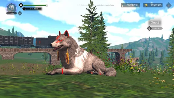 Wolf Simulator: RPG Survival Animal Battle screenshot 1