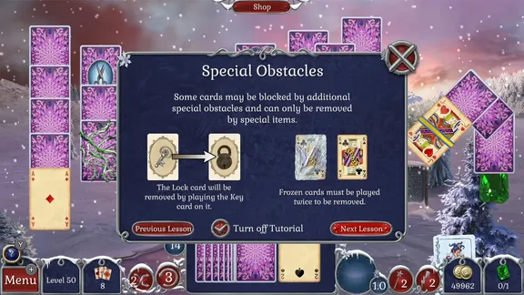 Jewel Match Solitaire: Winterscapes screenshot 1