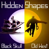 Hidden Shapes: Black Skull + Old West icon