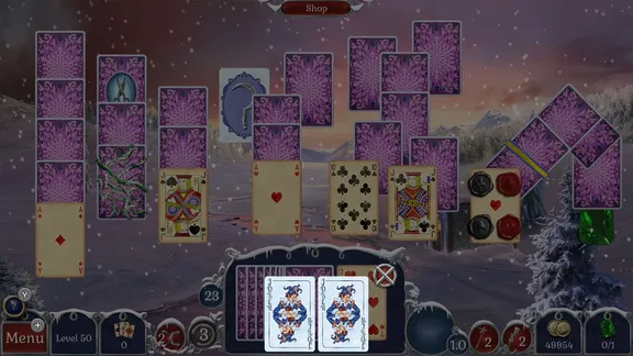 Jewel Match Solitaire: Winterscapes screenshot 2