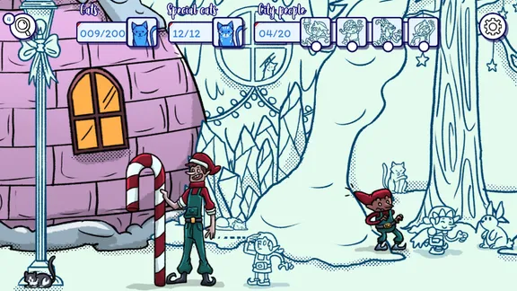 Hidden Cats in Santa's Realm screenshot 4