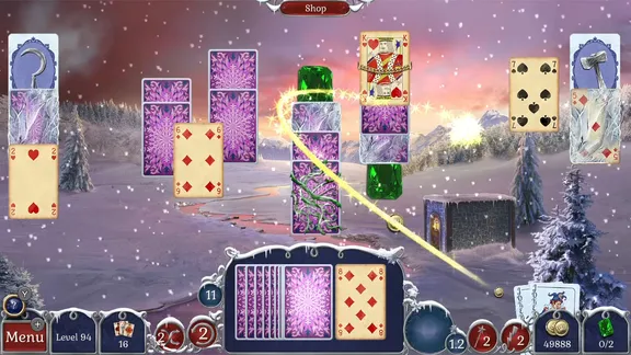 Jewel Match Solitaire: Winterscapes screenshot 4
