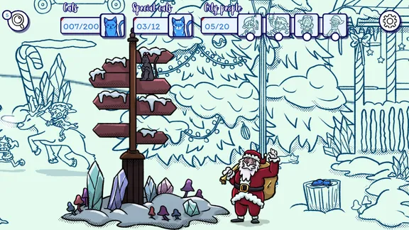 Hidden Cats in Santa's Realm screenshot 2
