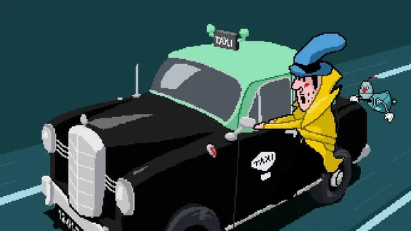 Detective Case and Clown Bot in: Murder in The Hotel Lisbon screenshot 5