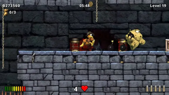 Moorhuhn Jump and Run 'Traps and Treasures 2' screenshot 6